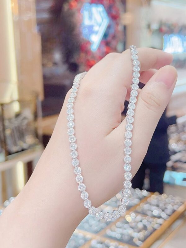 Dây chuyền kim cương Moissanite nữ cao cấp (V973021)
