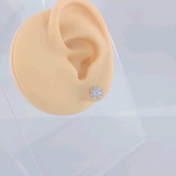 Bông tai kim cương Moissanite nữ cao cấp sang trọng (B23429) - Hình ảnh 2