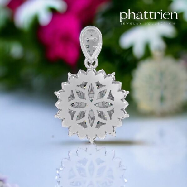Mặt dây chuyền kim cương Moissanite nữ cao cấp (M75329) - Hình ảnh 3