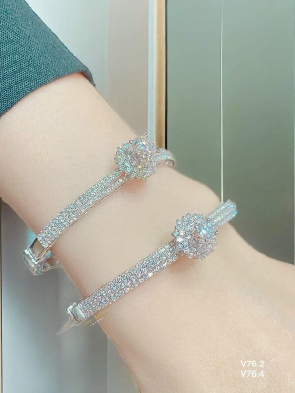 Vòng tay kim cương Moissanite nữ cao cấp sang trọng (V921007)