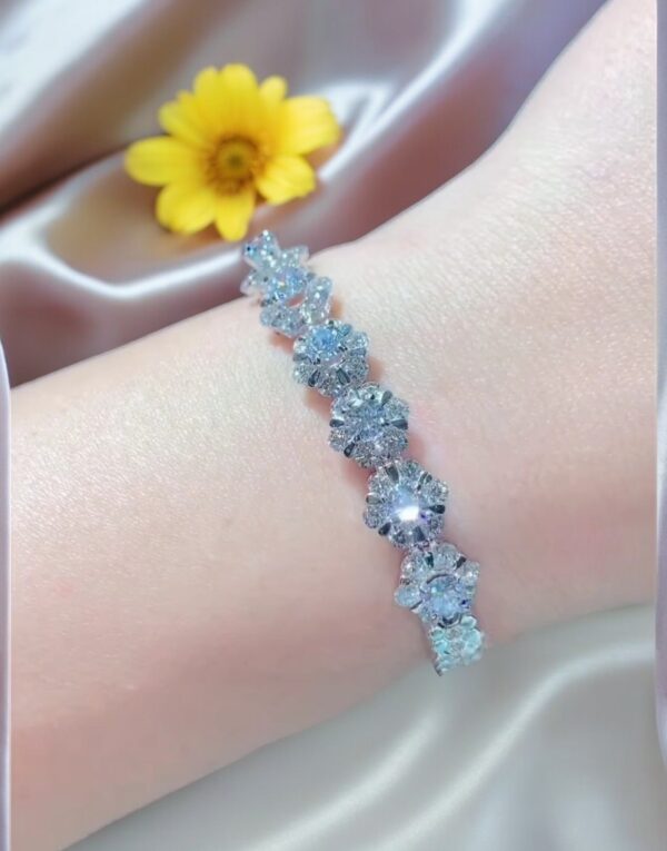 Lắc tay kim cương Moissanite nữ cao cấp sang trọng (V822807)