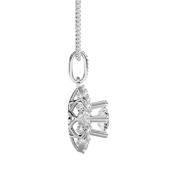 Mặt dây chuyền kim cương Moissanite nữ 5li4 (M84236) - Hình ảnh 3