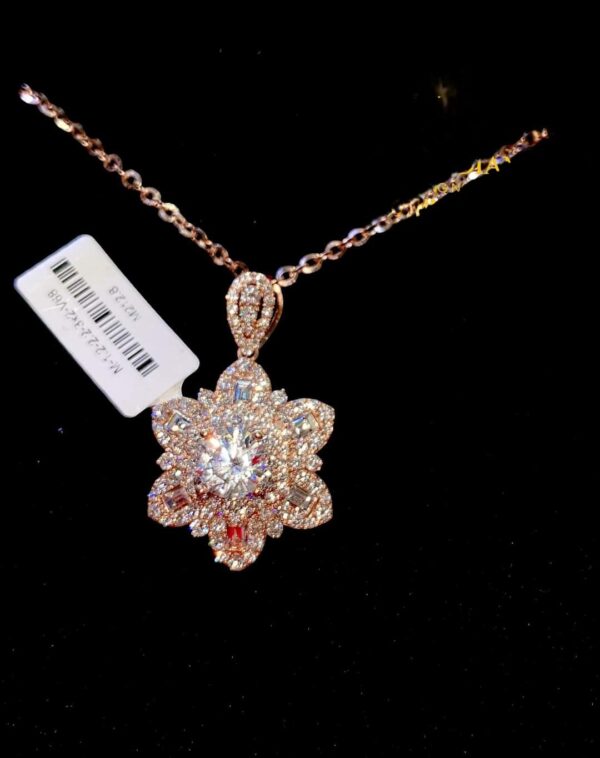 Mặt dây chuyền kim cương Moissanite nữ 5li4 (M36307)