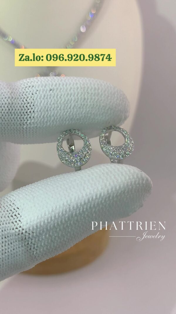 Bông tai kim cương Moissanite GRA (B57046)
