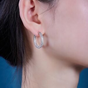 Bông tai kim cương Moissanite GRA (B713401)