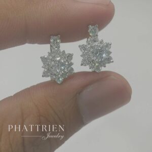 Bông tai kim cương Moissanite GRA (B78951)
