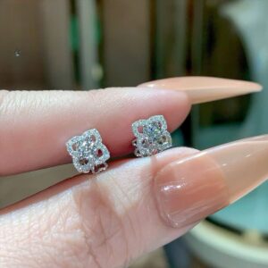 Bông tai kim cương Moissanite GRA (B48115)