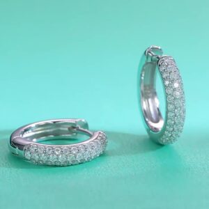 Bông tai kim cương Moissanite GRA (B73501)