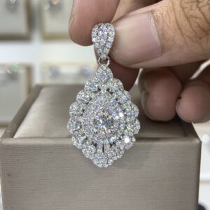 Mặt dây chuyền kim cương Moissanite GRA giọt nước (M916624)