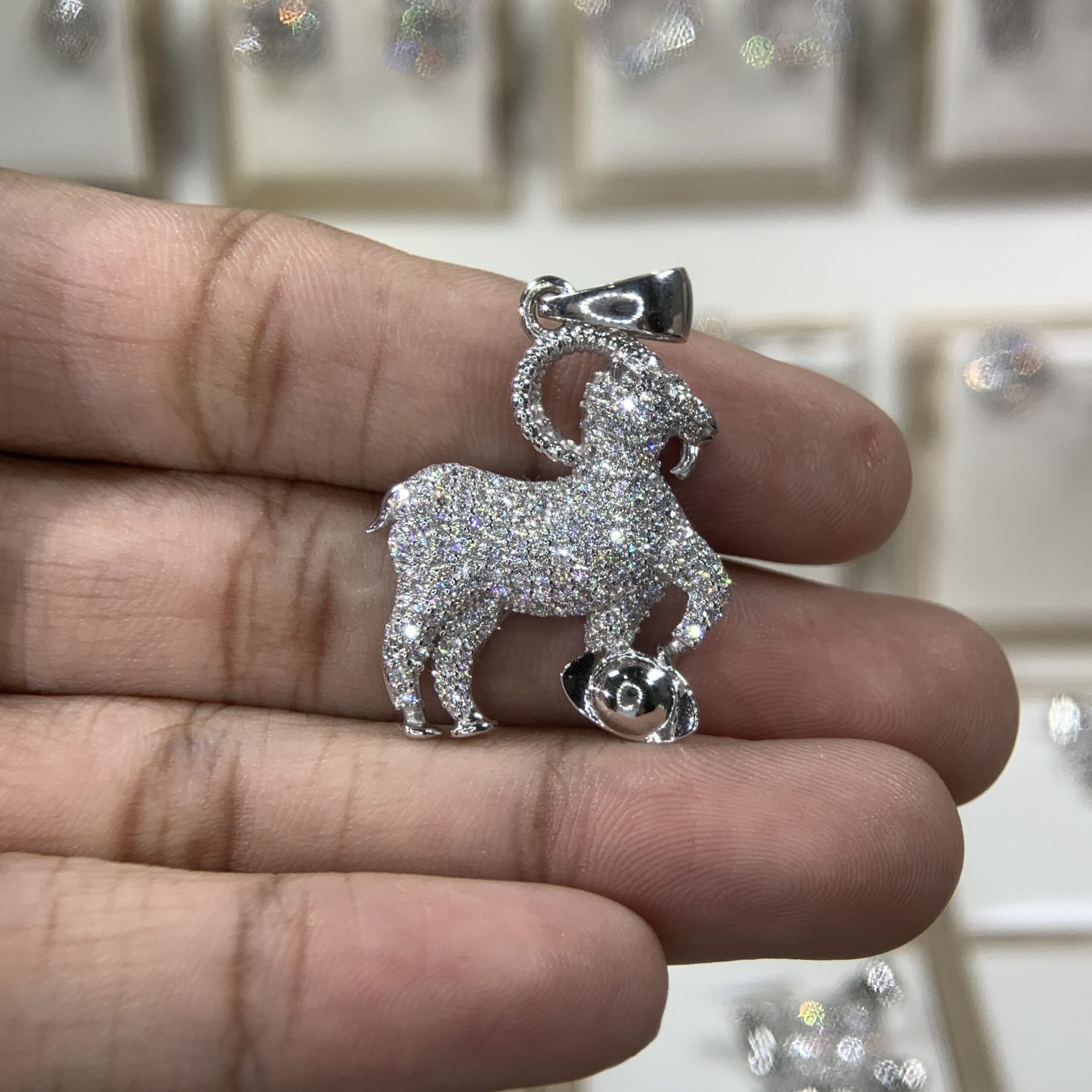 Mặt dây chuyền kim cương Moissanite GRA tuổi Mùi (M215647) - Ảnh 3