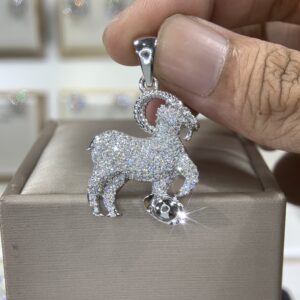 Mặt dây chuyền kim cương Moissanite GRA tuổi Mùi (M215647)