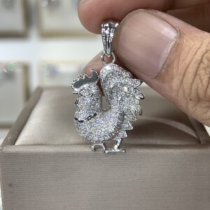 Mặt dây chuyền kim cương Moissanite GRA tuổi Dậu (M912897)