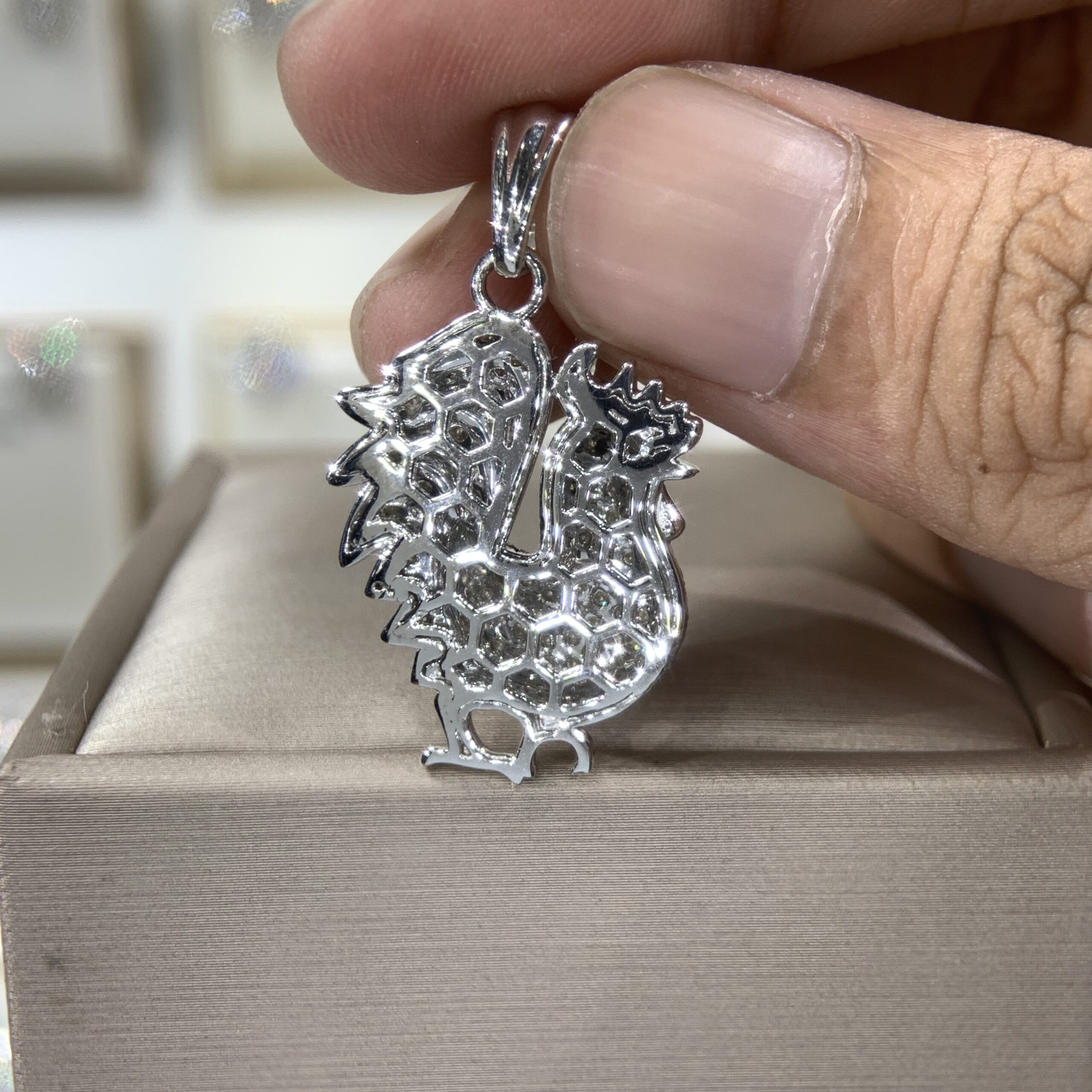 Mặt dây chuyền kim cương Moissanite GRA tuổi Dậu (M912897) - Ảnh 4