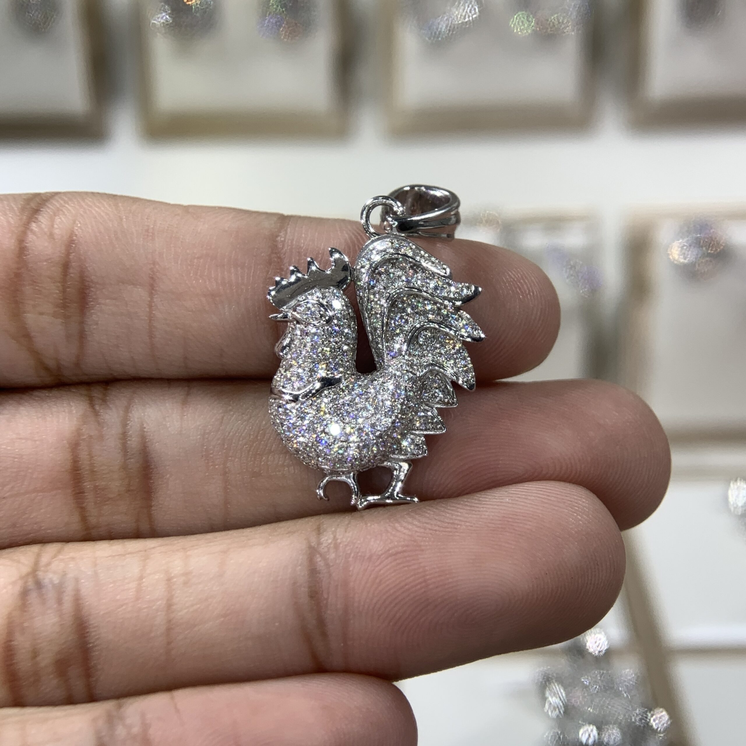 Mặt dây chuyền kim cương Moissanite GRA tuổi Dậu (M912897) - Ảnh 6