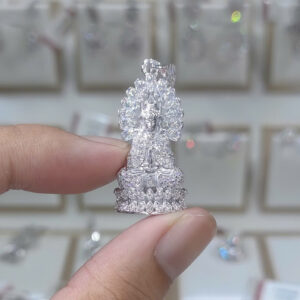 Mặt dây chuyền kim cương Moissanite GRA quan thế âm (M911624)