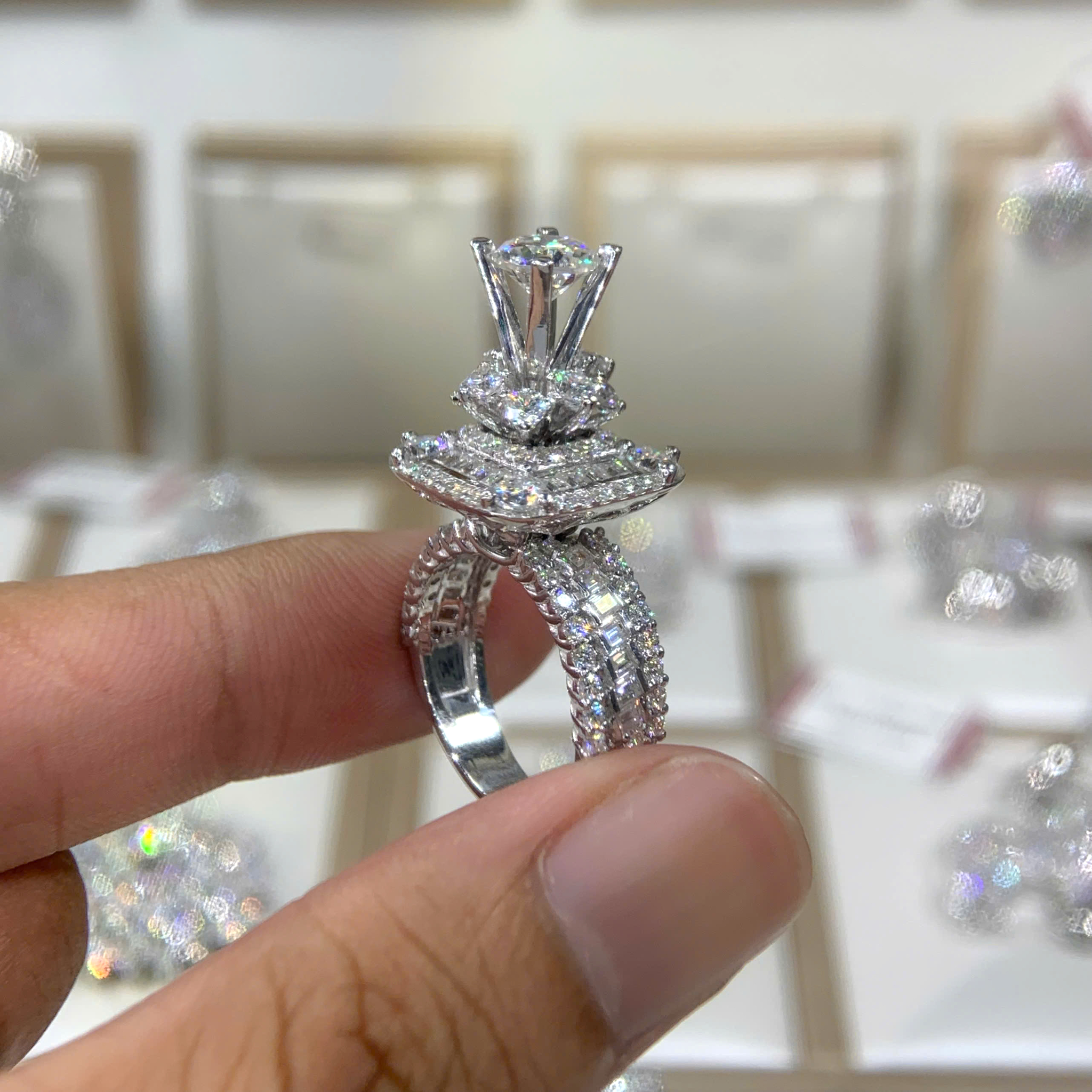 Nhẫn kim cương Moissanite GRA (N325074) - Ảnh 5