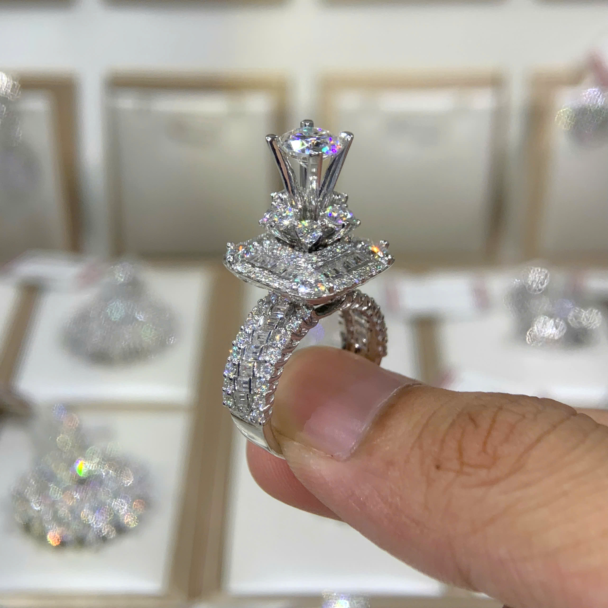 Nhẫn kim cương Moissanite GRA (N325074) - Ảnh 4