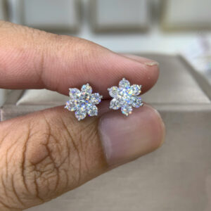 Bông tai kim cương Moissanite GRA (B68587)