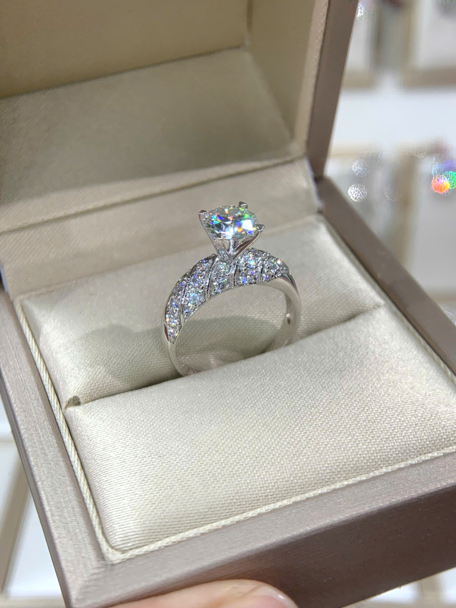 Nhẫn kim cương Moissanite GRA (N612864) - Ảnh 2