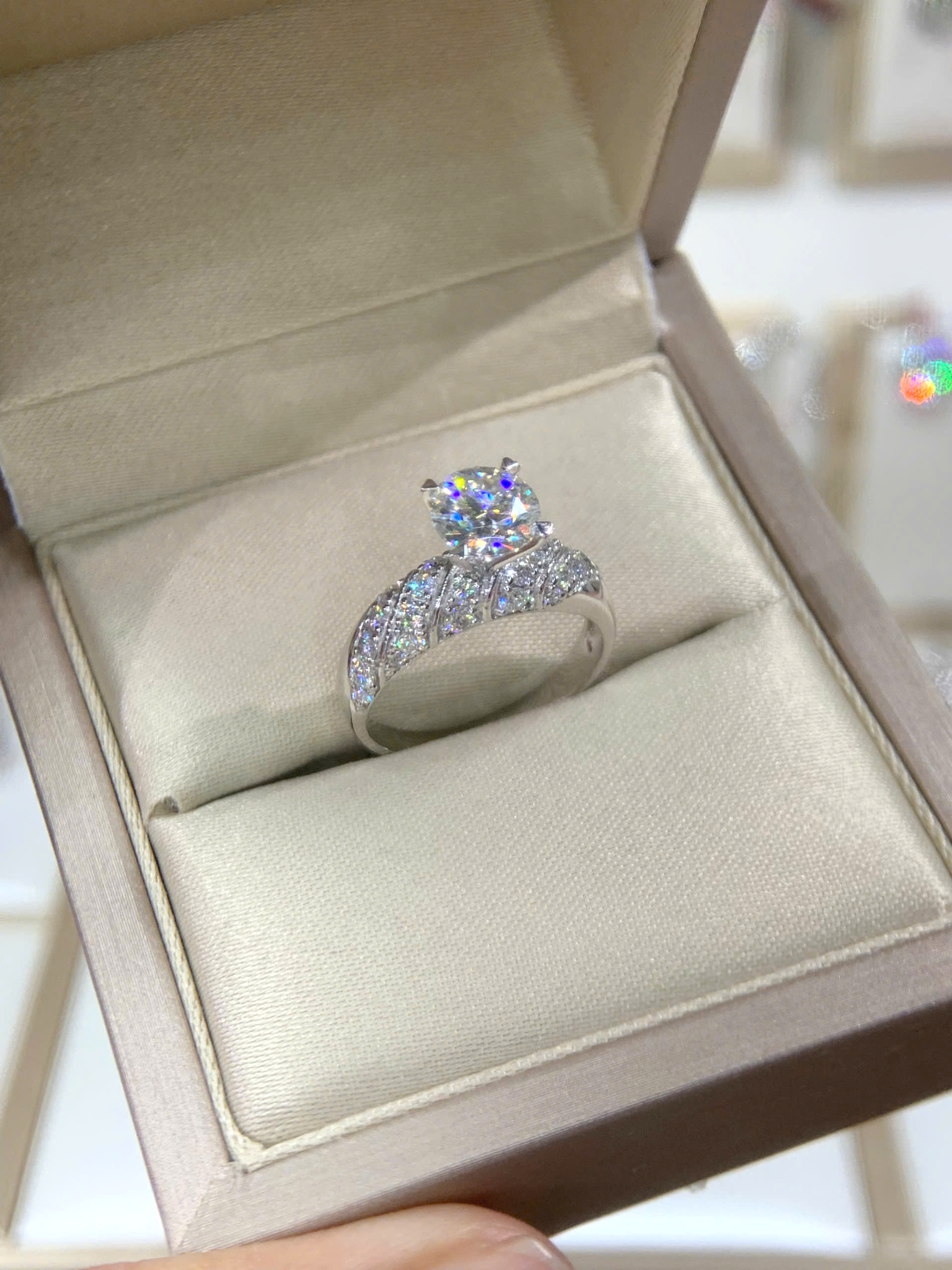 Nhẫn kim cương Moissanite GRA (N612864) - Ảnh 3