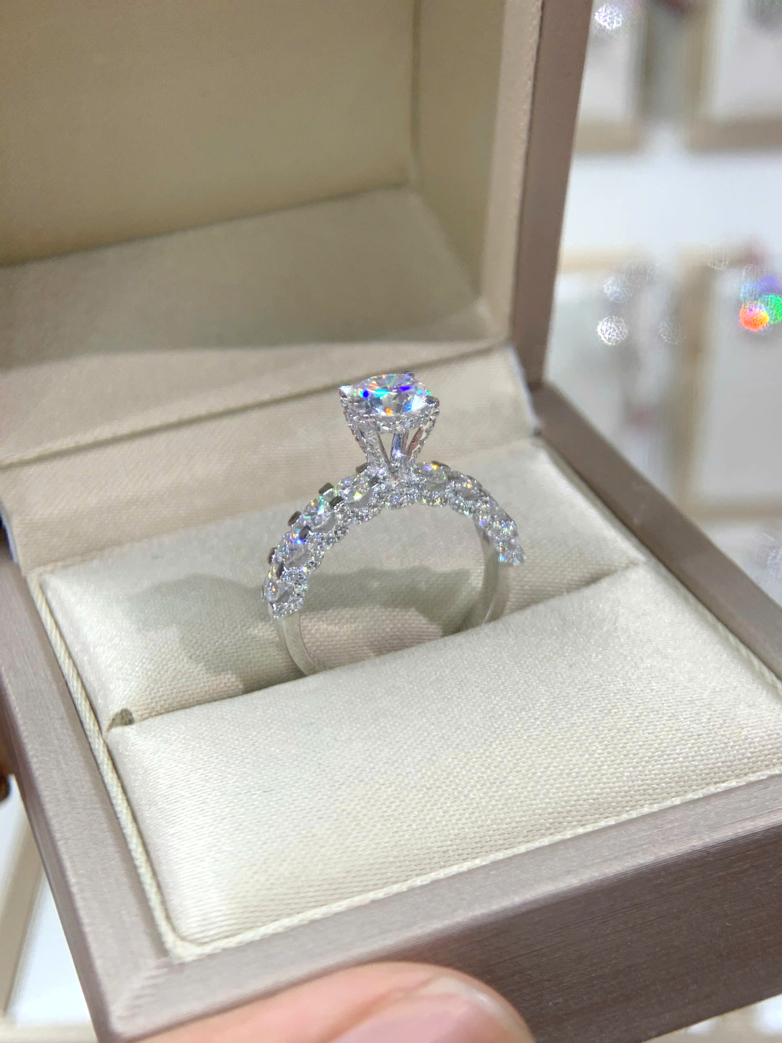 Nhẫn kim cương Moissanite GRA (N614742) - Ảnh 4