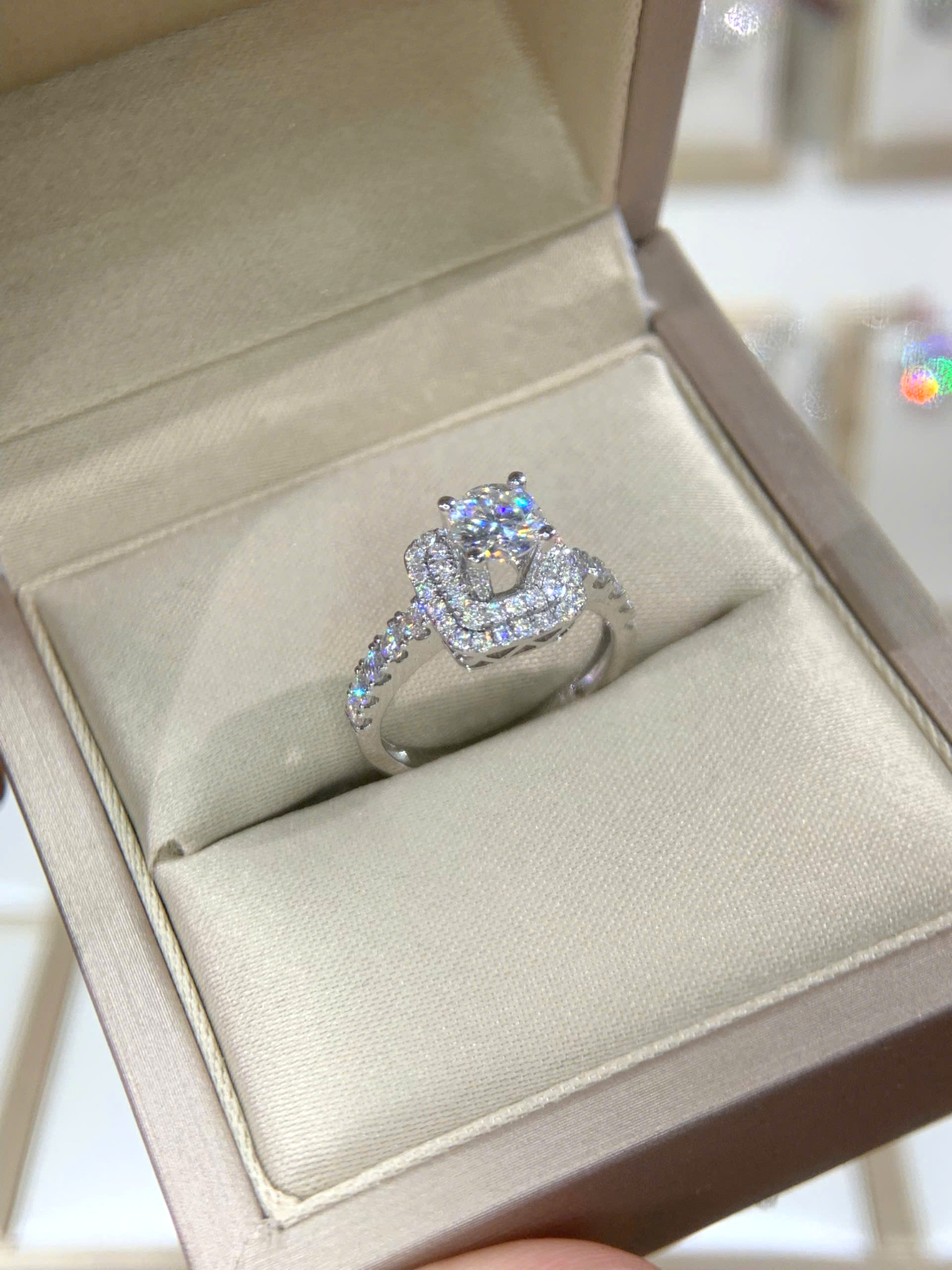 Nhẫn kim cương Moissanite GRA (N611287) - Ảnh 2