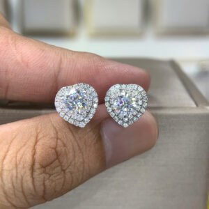 Bông tai kim cương Moissanite GRA (B39234)