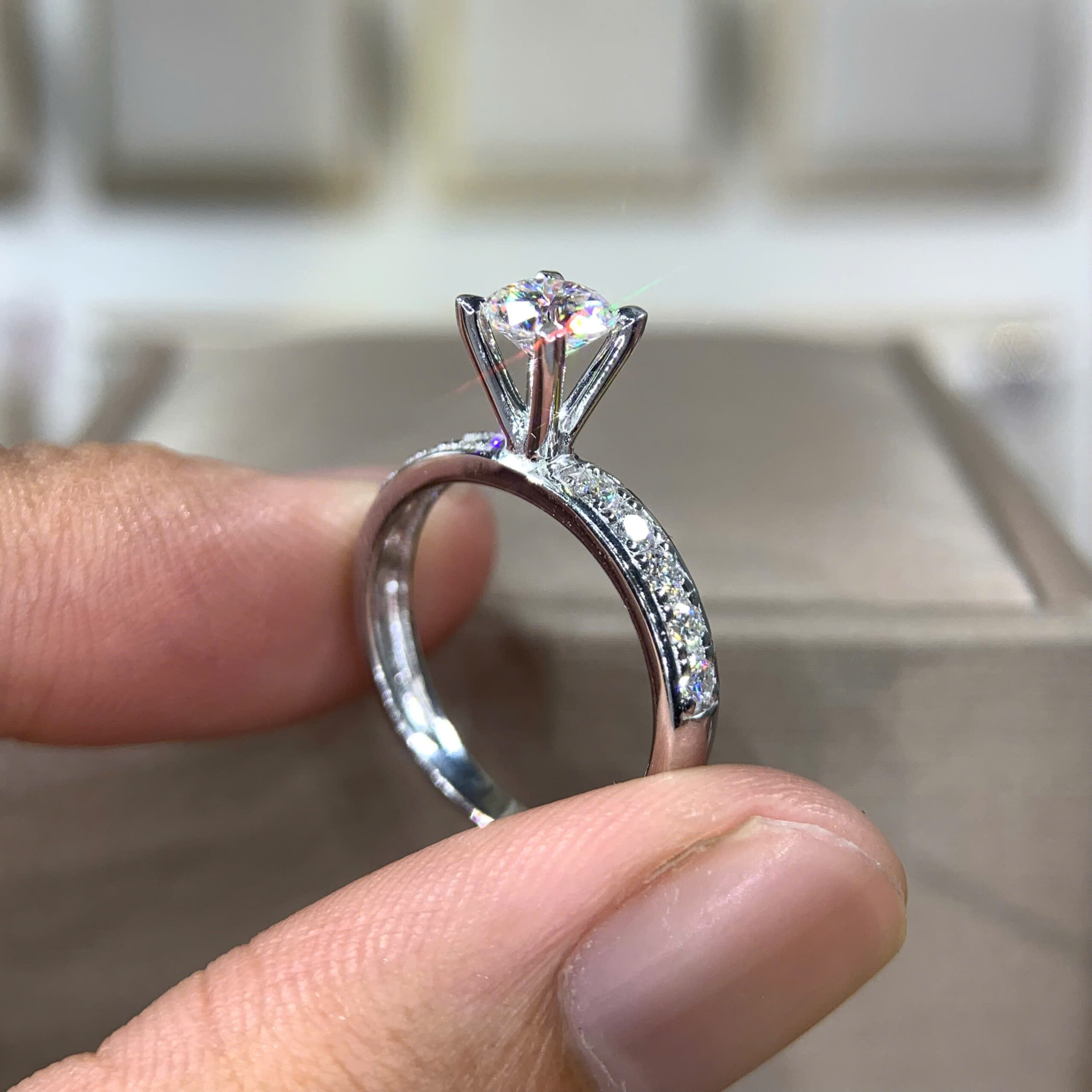 Nhẫn kim cương Moissanite GRA (N310154)