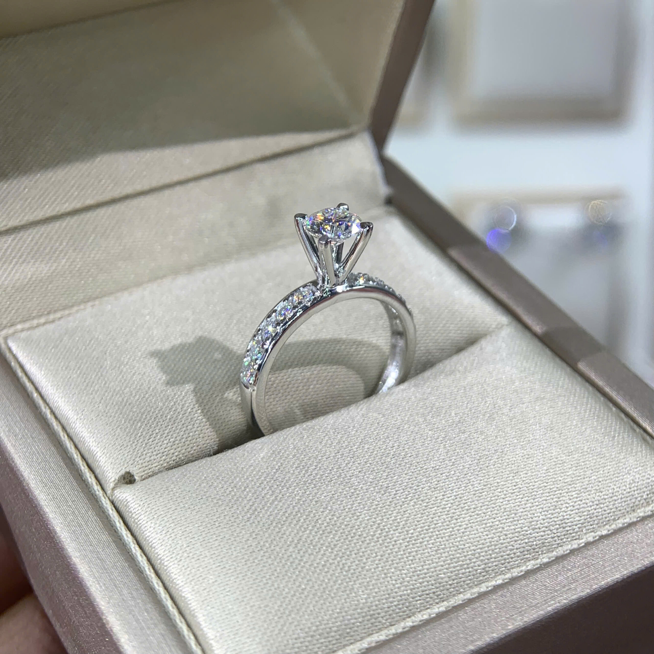 Nhẫn kim cương Moissanite GRA (N310154) - Ảnh 4