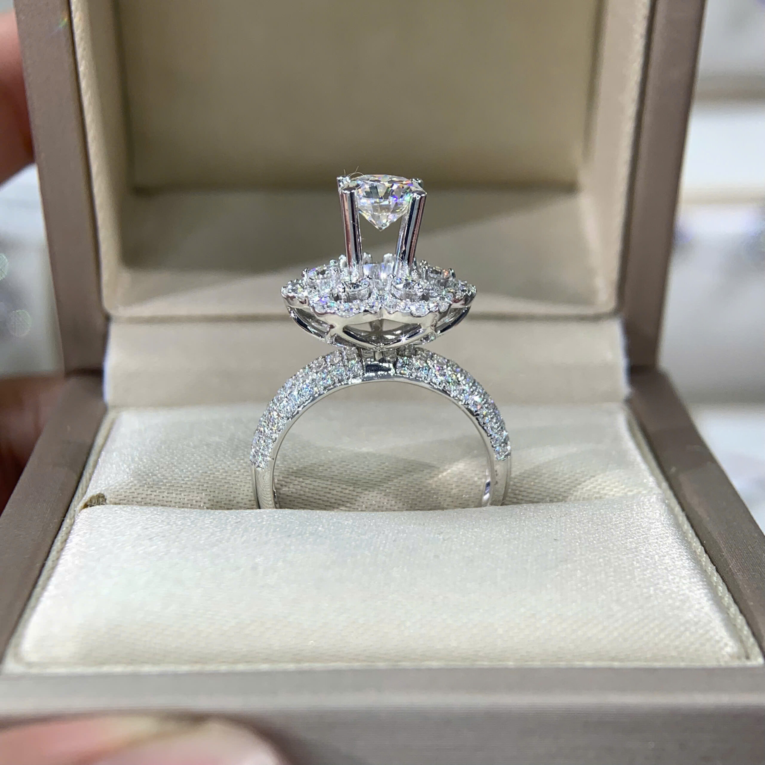 Nhẫn kim cương Moissanite GRA (N716354) - Ảnh 3