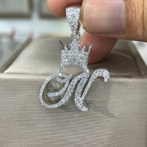 Mặt dây chuyền kim cương Moissanite GRA chữ N (M610114)