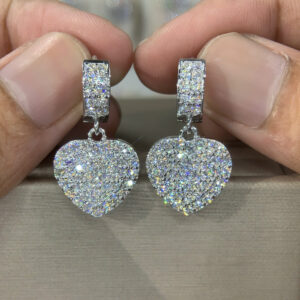 Bông tai kim cương Moissanite GRA (B613624)