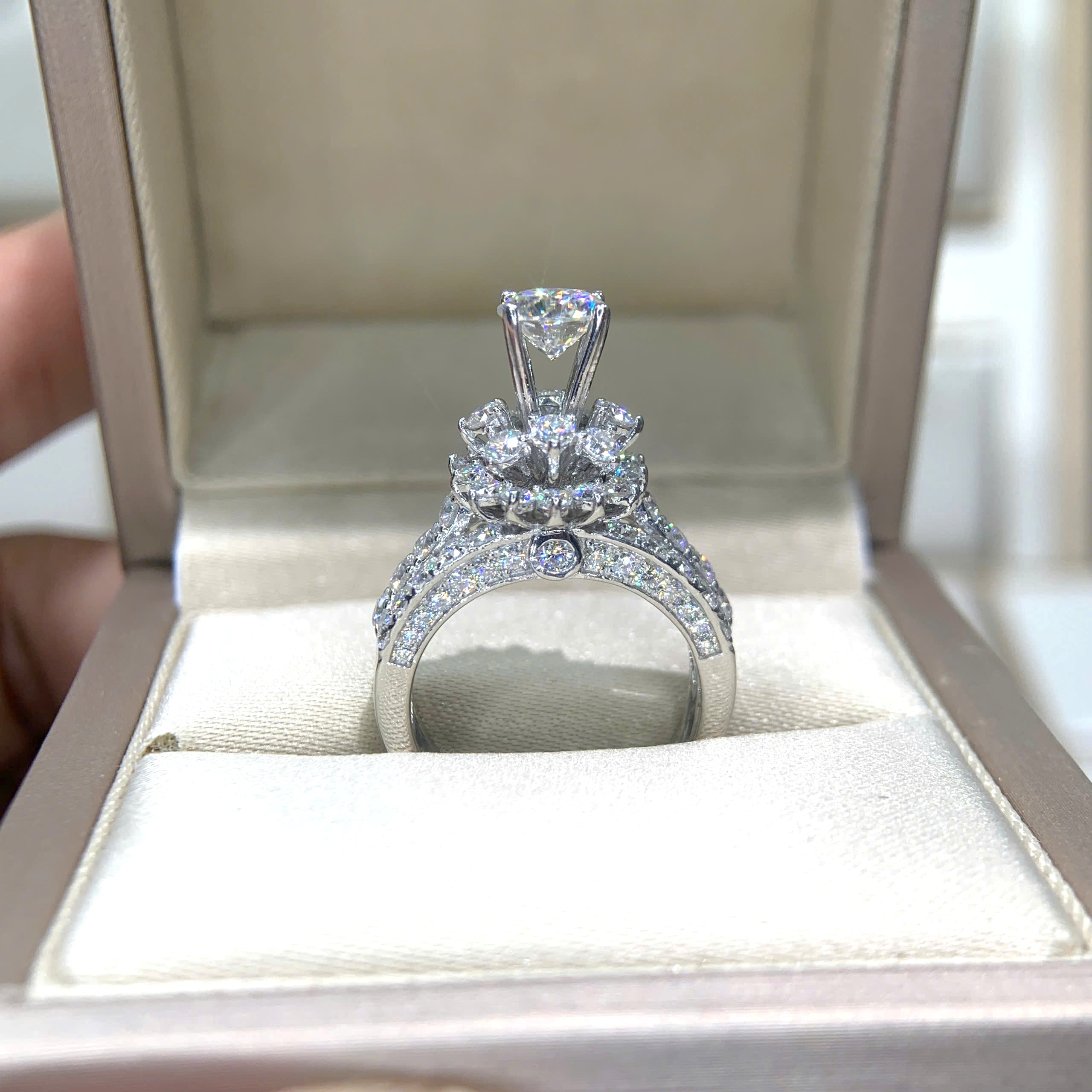 Nhẫn kim cương Moissanite GRA (N319914) - Ảnh 5
