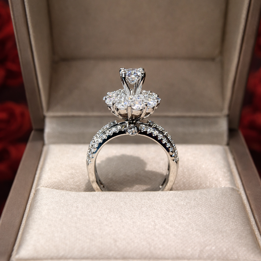Nhẫn kim cương Moissanite GRA (N318784) - Ảnh 3