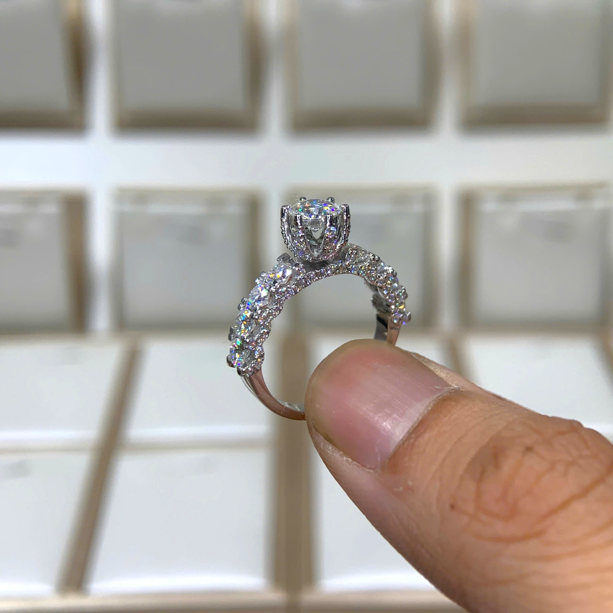 Nhẫn kim cương Moissanite GRA (N314521) - Ảnh 5