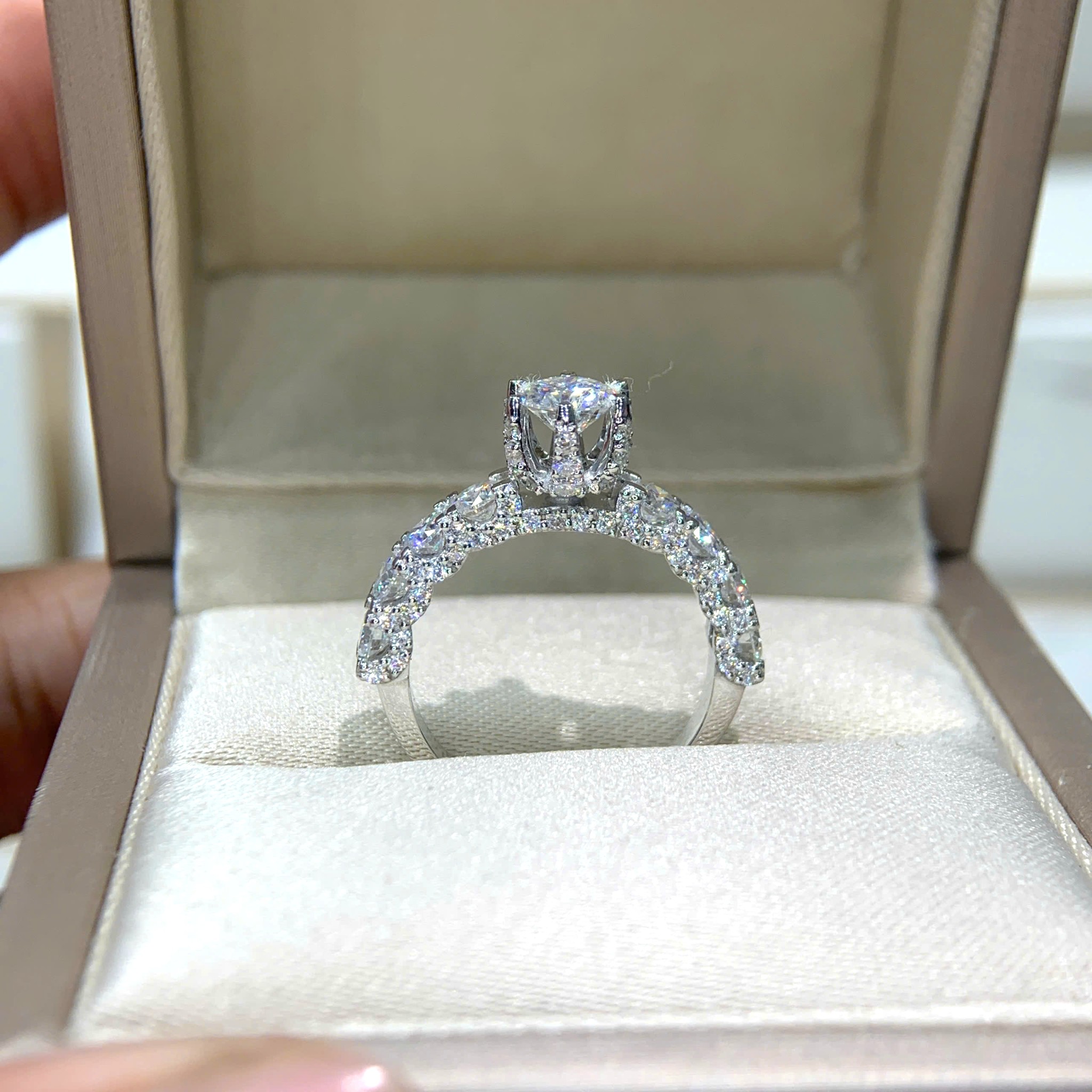 Nhẫn kim cương Moissanite GRA (N314521) - Ảnh 3