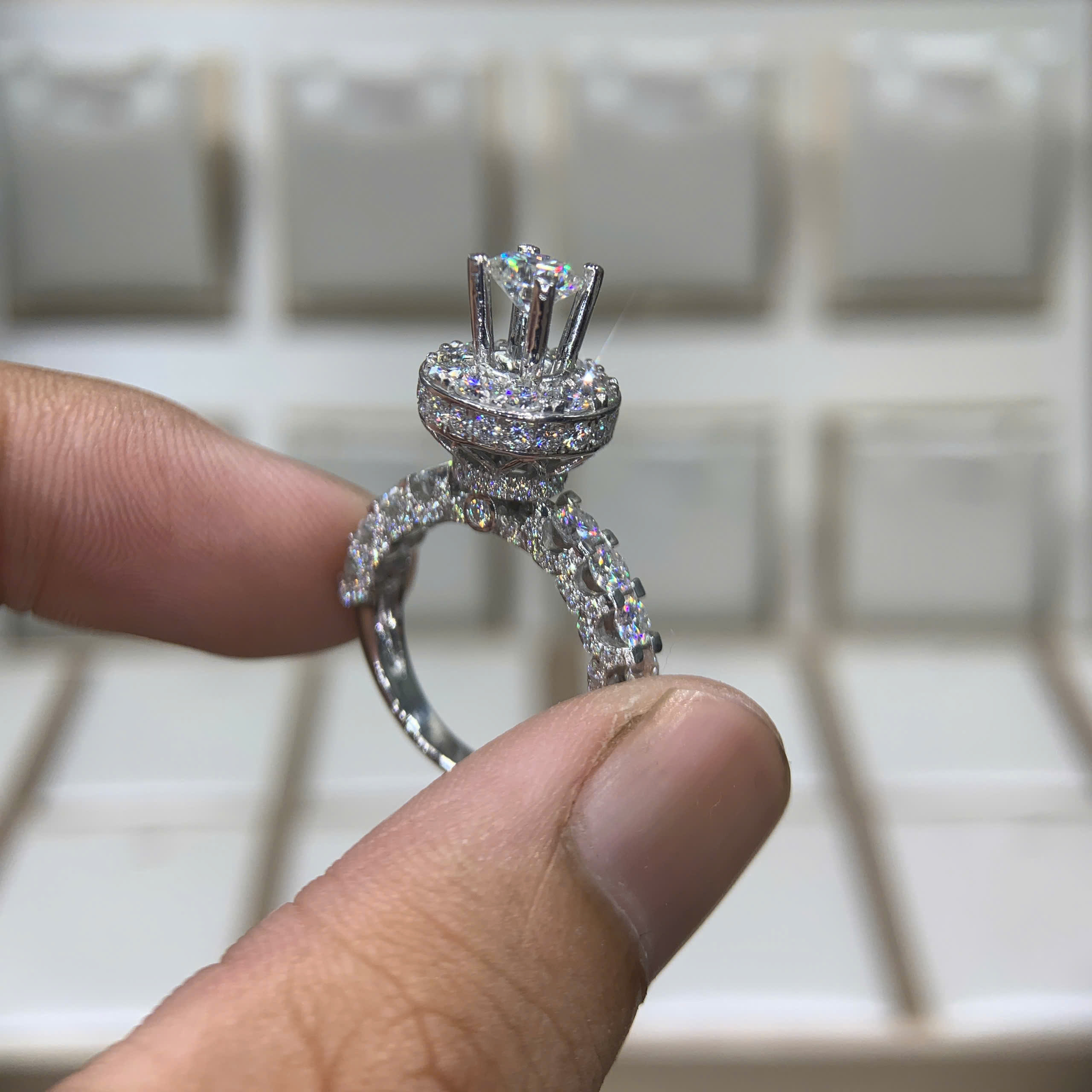 Nhẫn kim cương Moissanite GRA (N317532) - Ảnh 6
