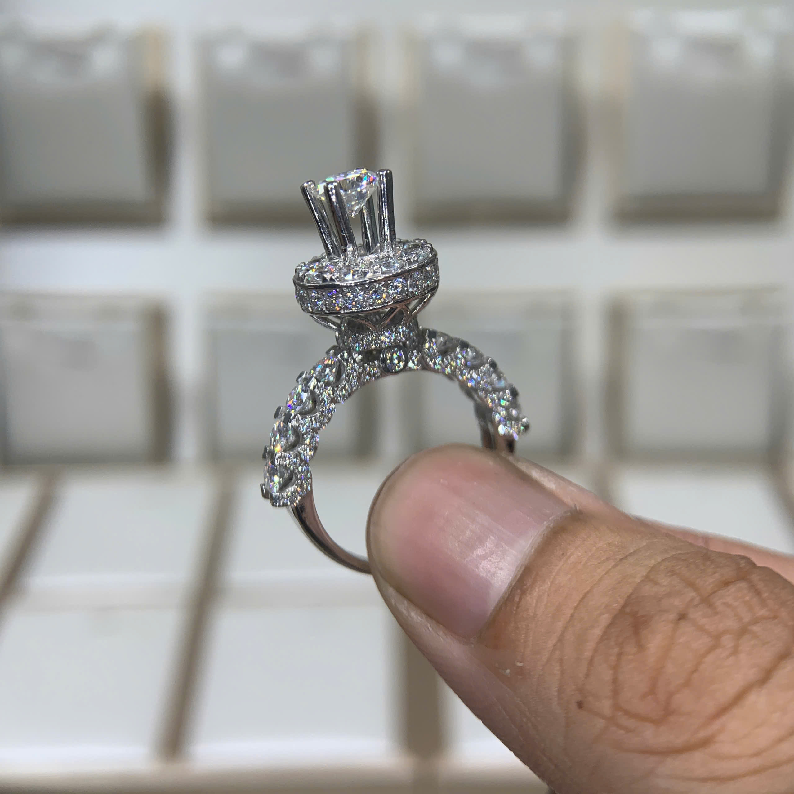 Nhẫn kim cương Moissanite GRA (N317532) - Ảnh 3