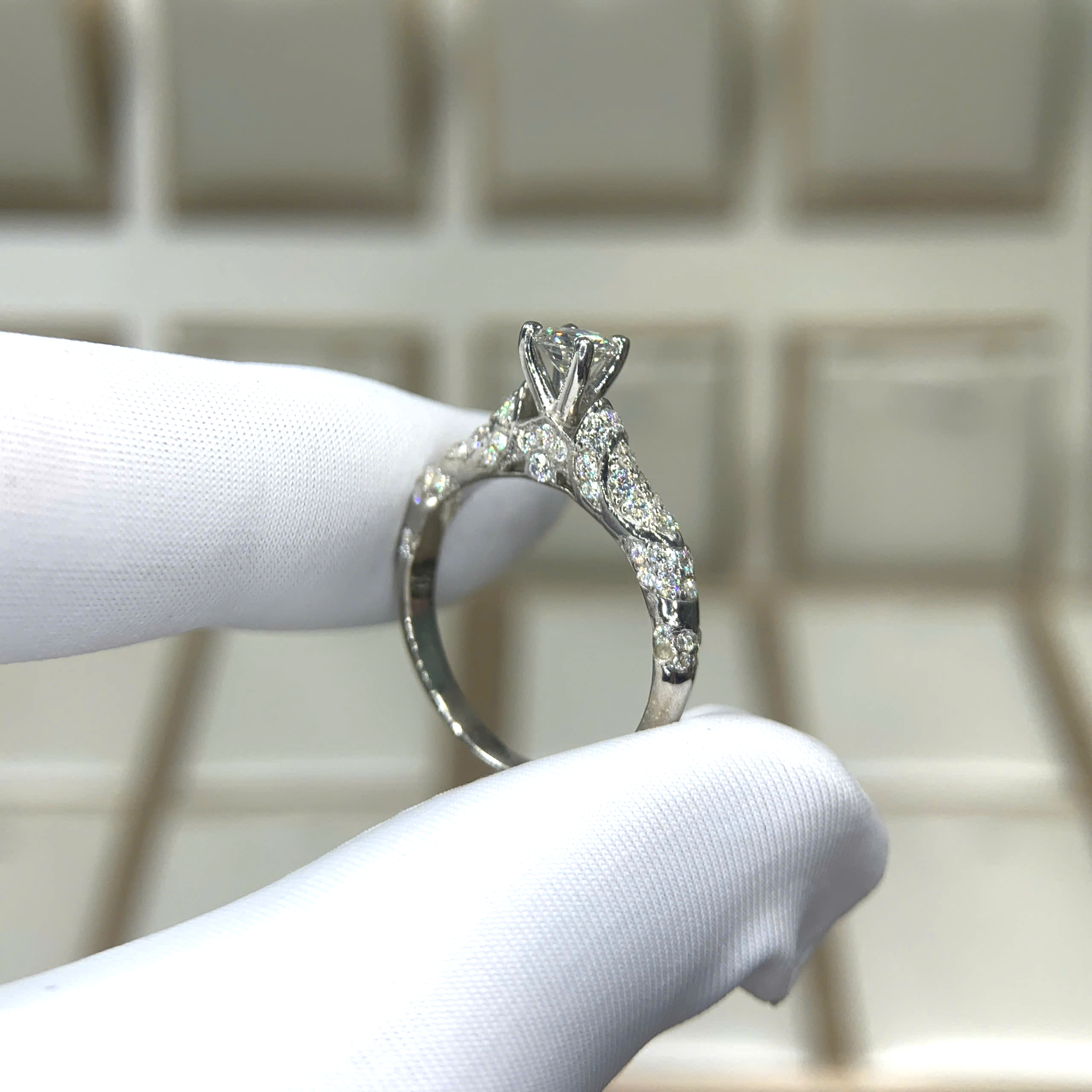 Nhẫn kim cương Moissanite GRA (N211954) - Ảnh 5