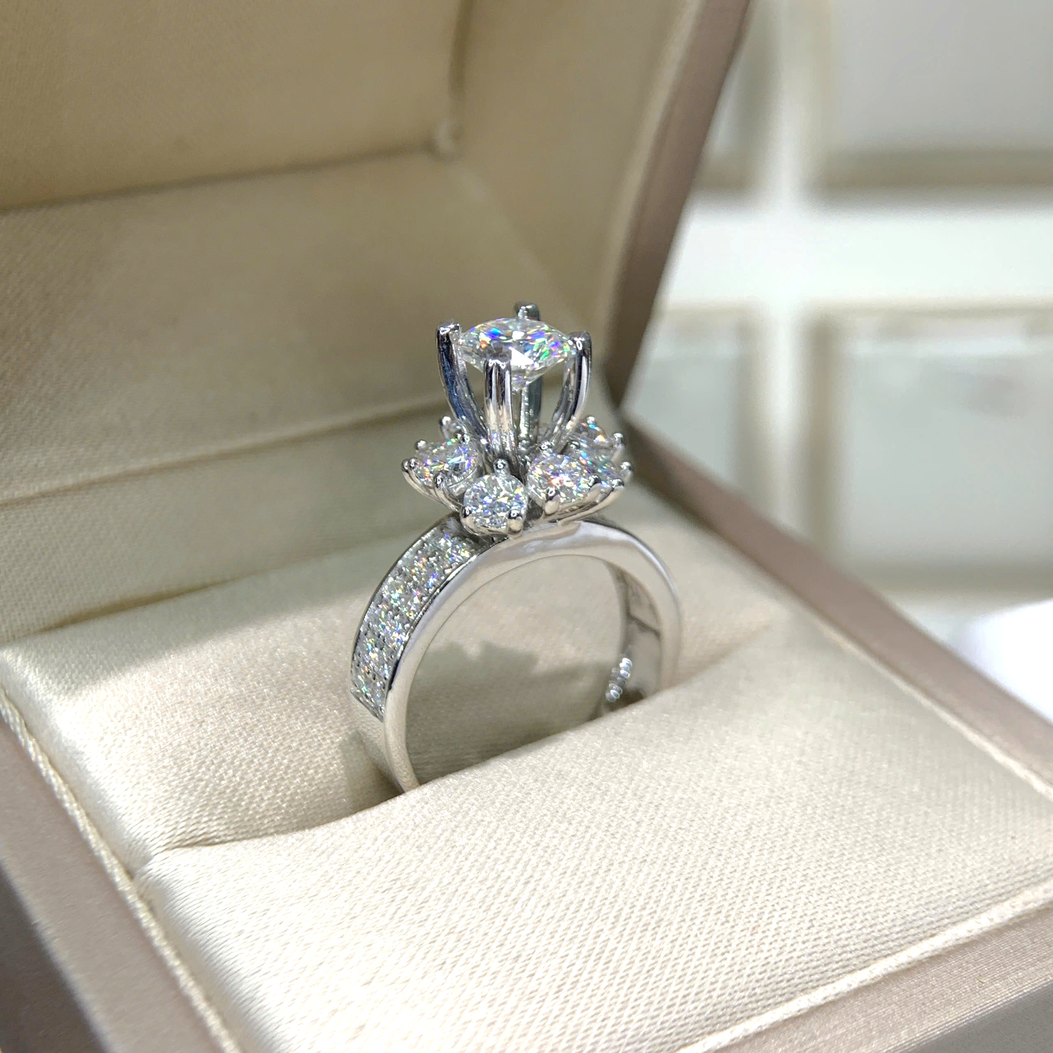 Nhẫn kim cương Moissanite GRA (N618243) - Ảnh 2