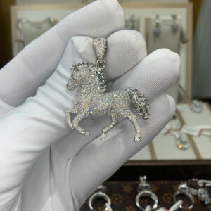 Mặt dây chuyền kim cương Moissanite GRA tuổi Ngọ (M621107)