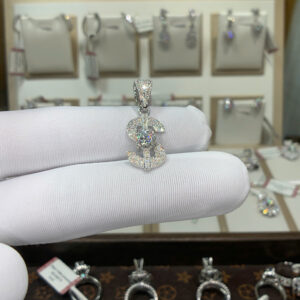 Mặt dây chuyền kim cương Moissanite GRA (M511997)