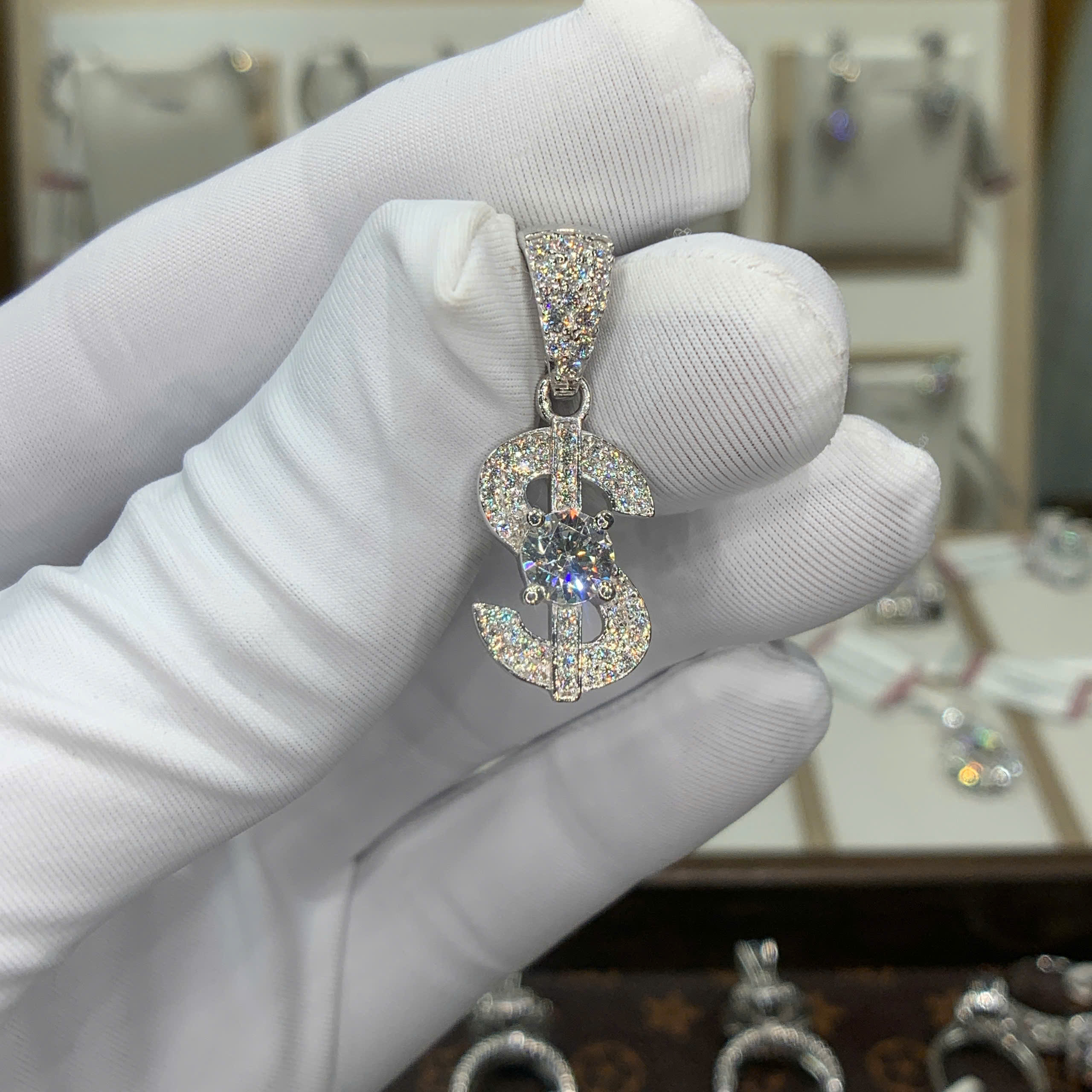 Mặt dây chuyền kim cương Moissanite GRA (M511997) - Ảnh 2