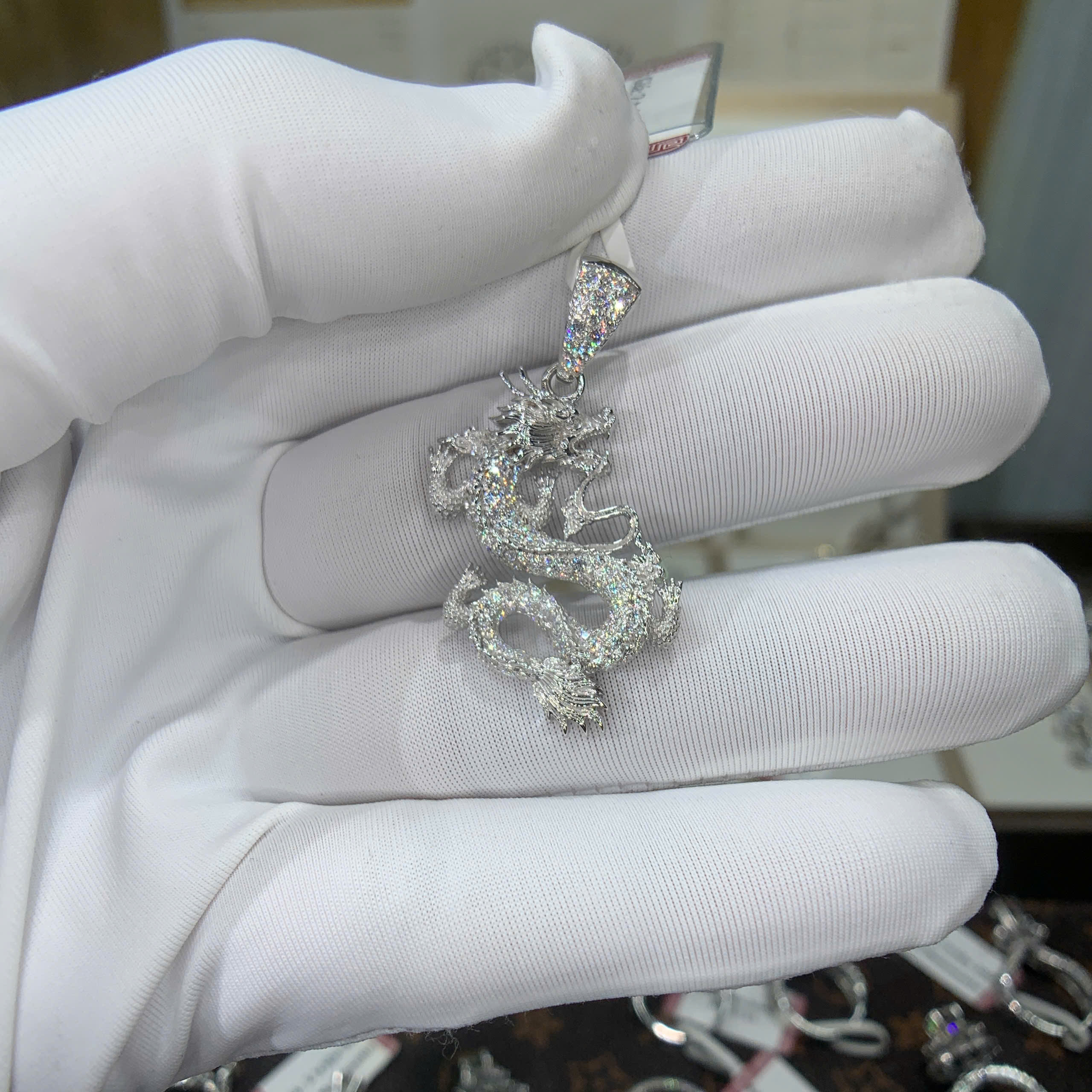 Mặt dây chuyền kim cương Moissanite GRA (M315887) - Ảnh 4