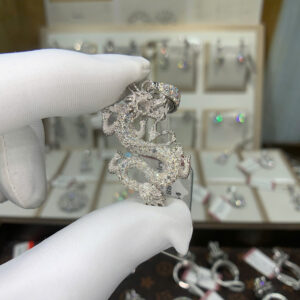 Mặt dây chuyền kim cương Moissanite GRA (M315887)