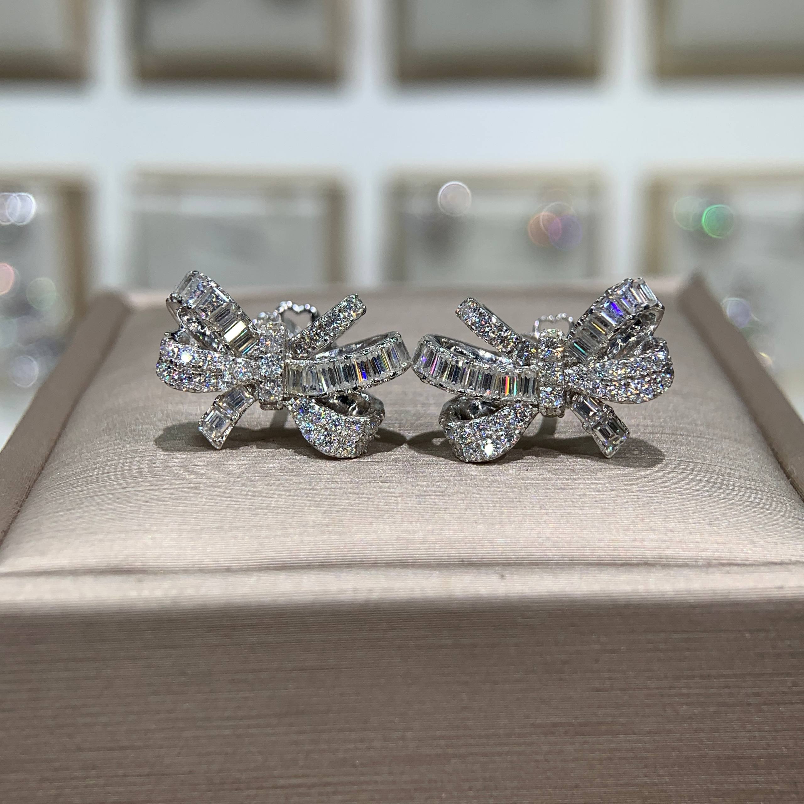 Bông tai kim cương Moissanite GRA (A863) - Ảnh 5