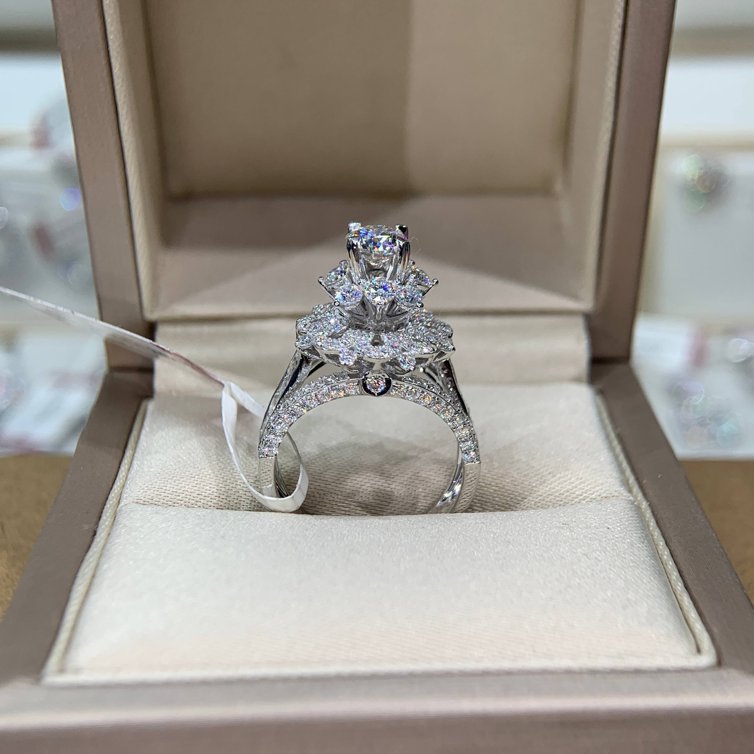 Nhẫn kim cương Moissanite GRA (N621097) - Ảnh 3