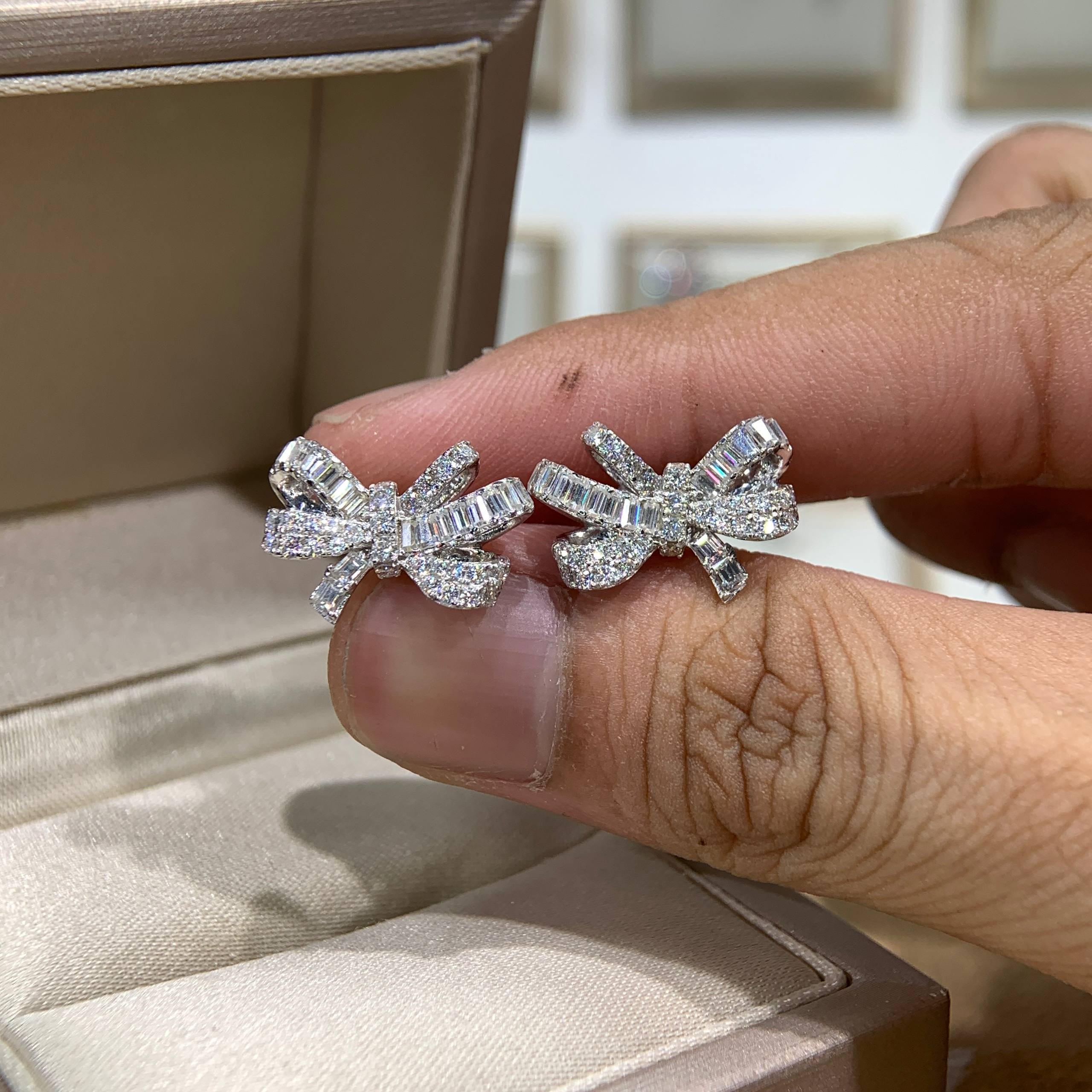 Bông tai kim cương Moissanite GRA (A863) - Ảnh 3