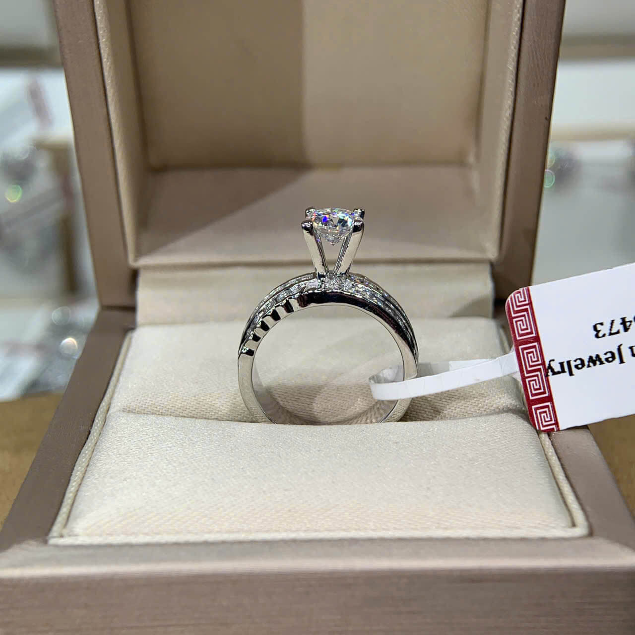 Nhẫn kim cương Moissanite GRA (N516473) - Ảnh 3