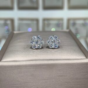 Bông tai kim cương Moissanite GRA (P88)